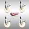 Service Caster 5 Inch 316SS Nylon Wheel Swivel 1-1/4 Inch Expanding Stem Caster Set Lock Brake SCC-SS316TTLEX20S514-NYS-114-4 - alternate 2